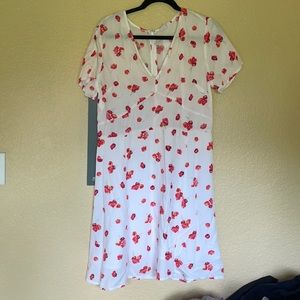 White Floral Gap Dress